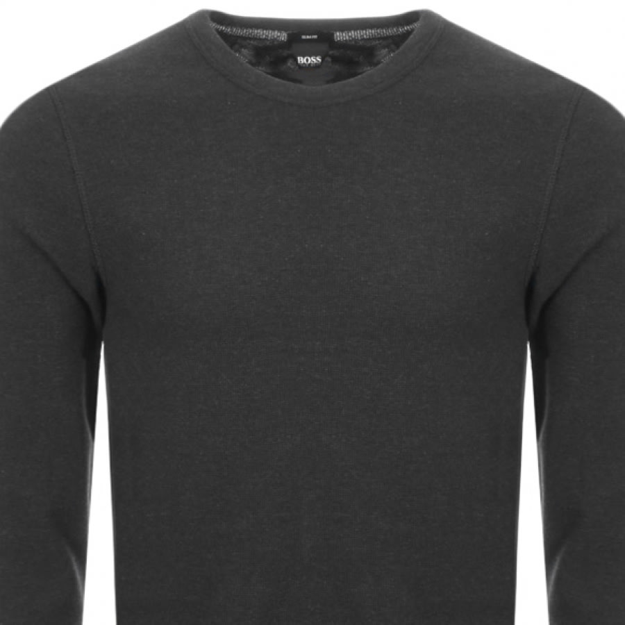 Alternative Image for ProductBOSS Long Sleeved Tempest T Shirt Black2